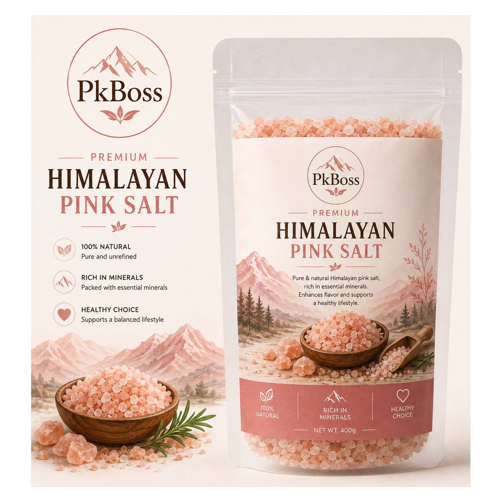 Himalayan Pink Salt in Organic Bag – 500g